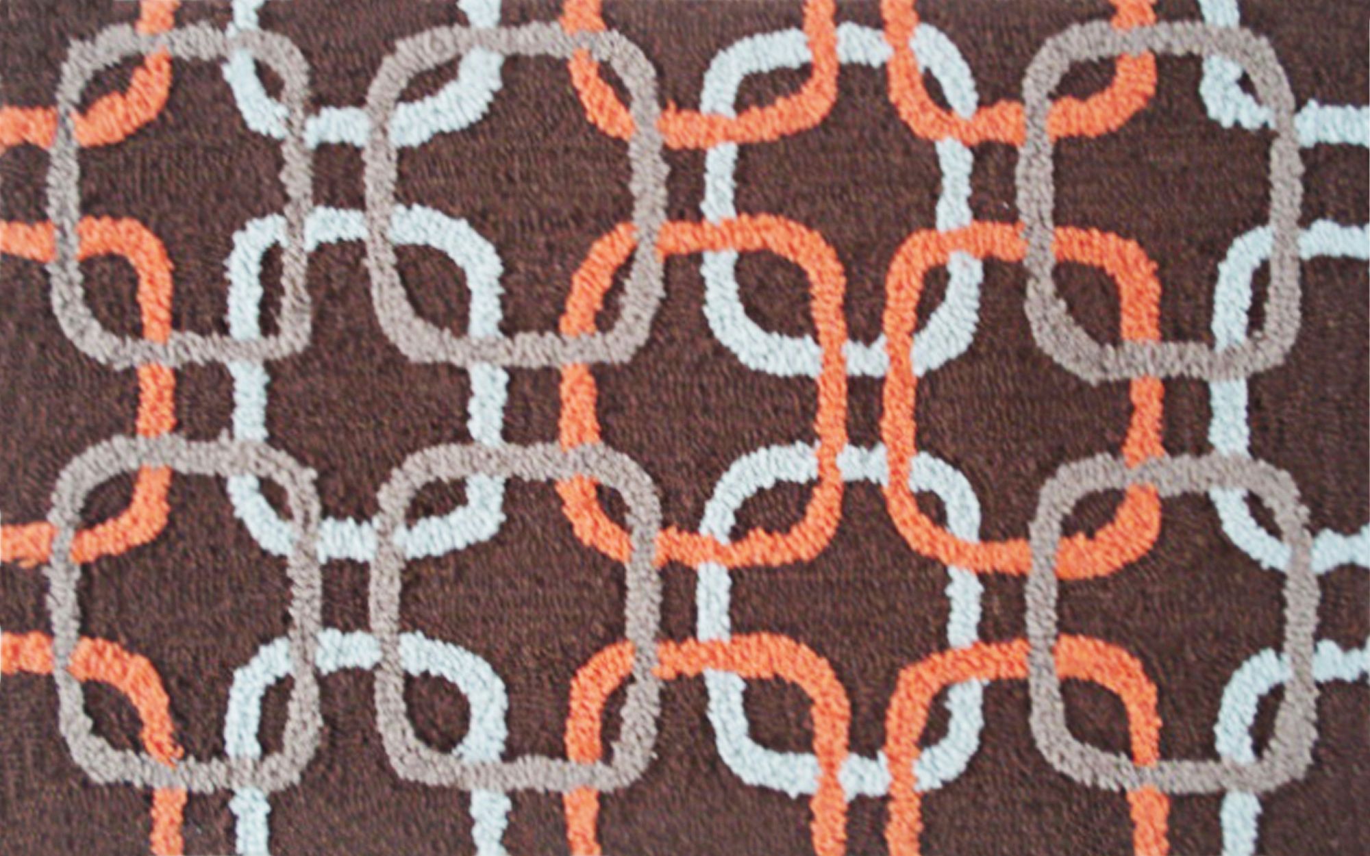 Squared Blue Indoor Only Doormat