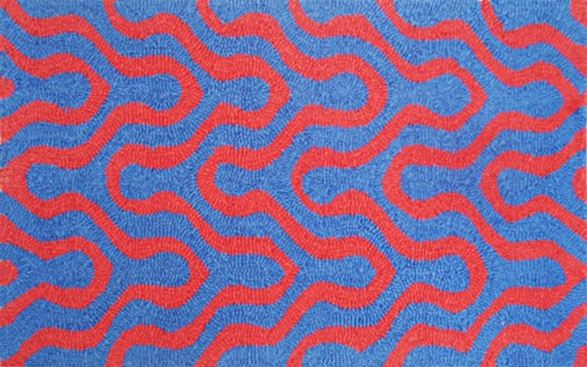 Jagged Blue Indoor Only Doormat