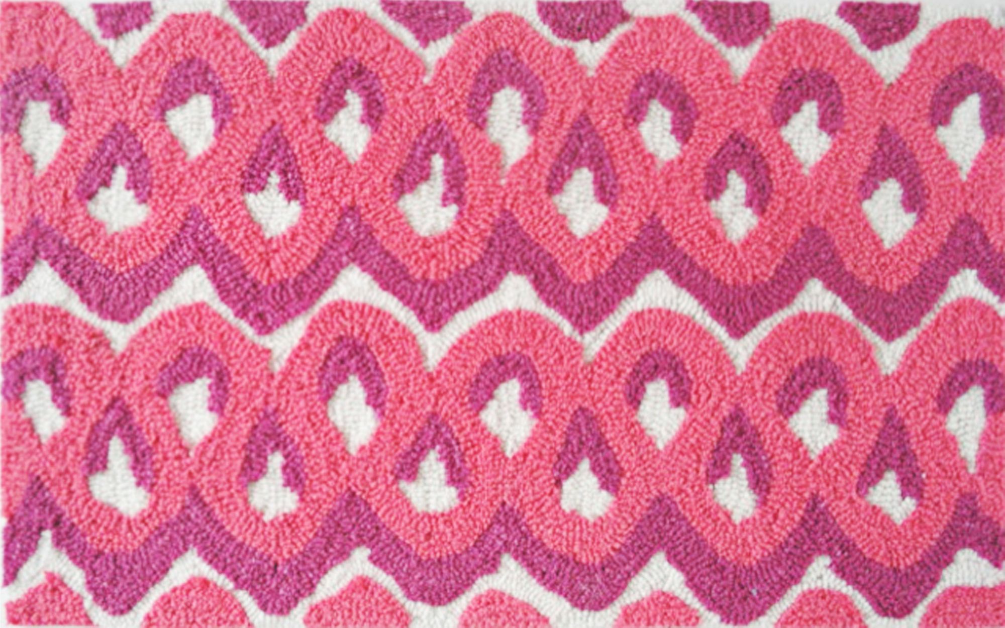 Squiggles Raspberry Indoor Only Doormat