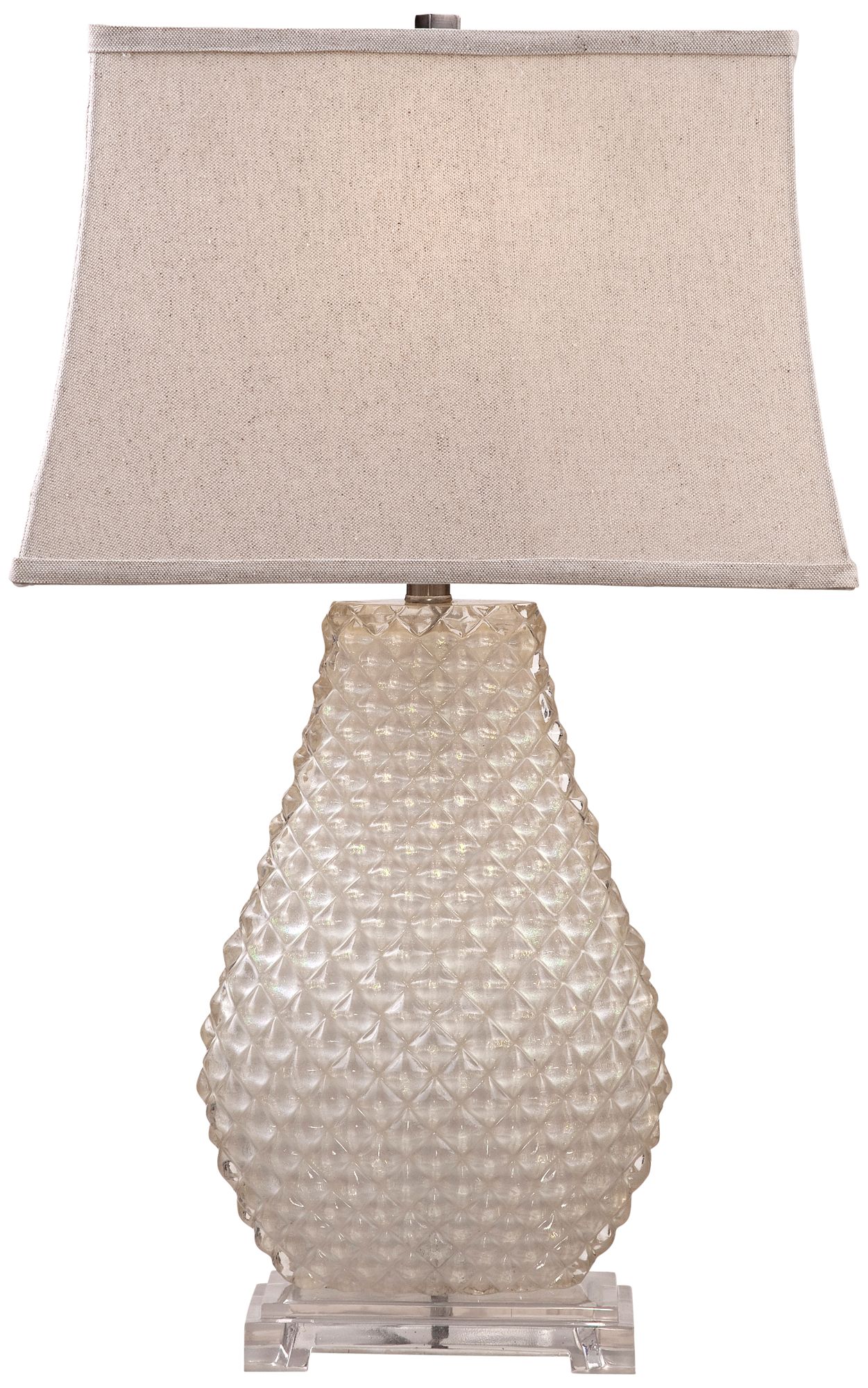 Pearls Opal White Table Lamp
