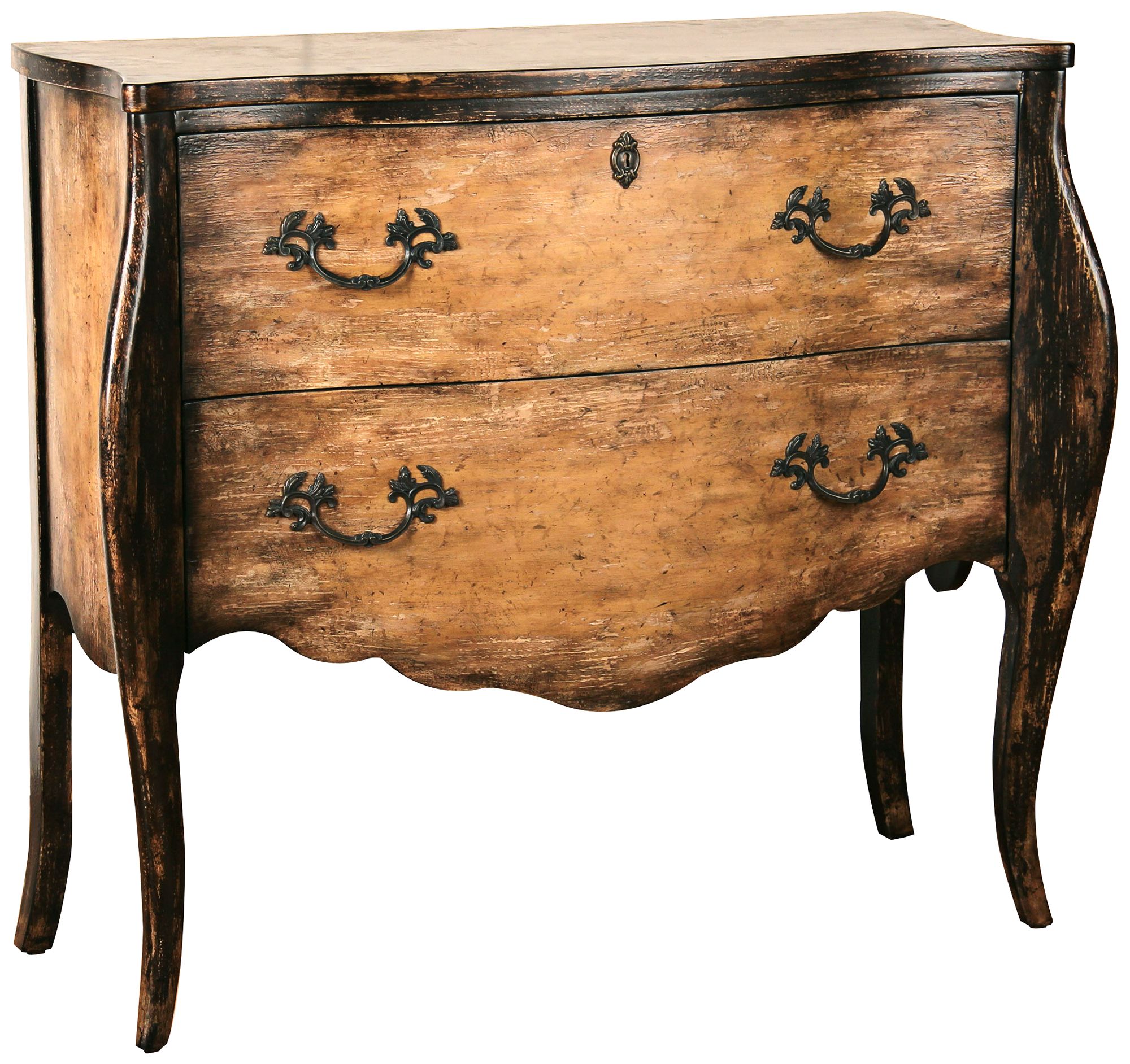 Natalia Two Drawer Distressed Accent Chest
