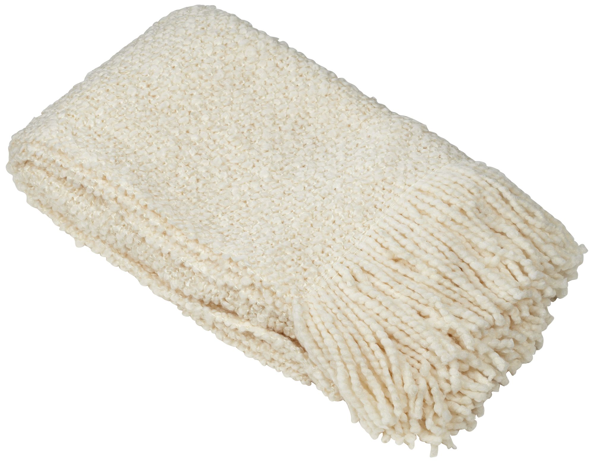Camelot Collection Cream Decorative Throw