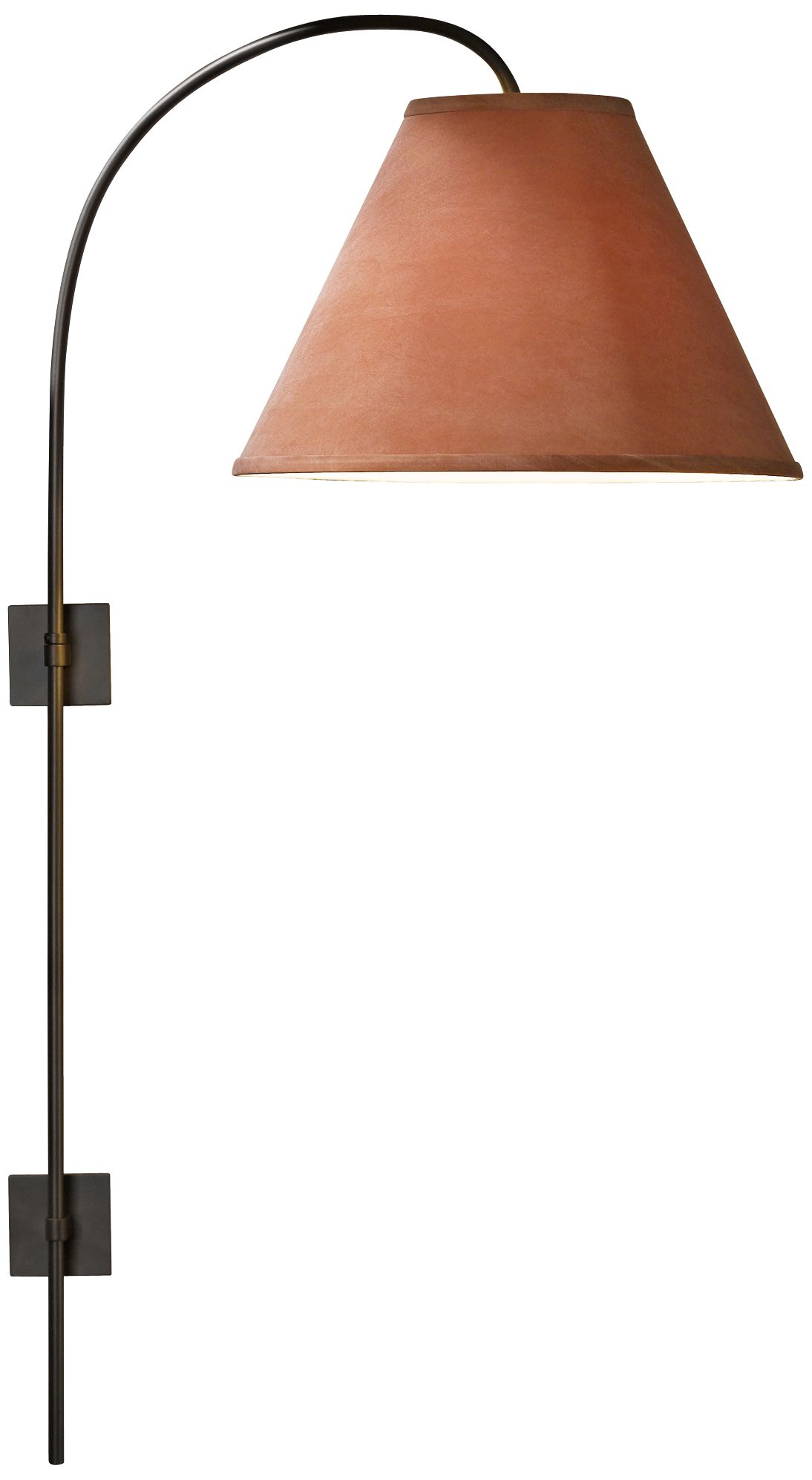 Hubbardton Forge Dark Smoke Arc Swing Arm Wall Lamp