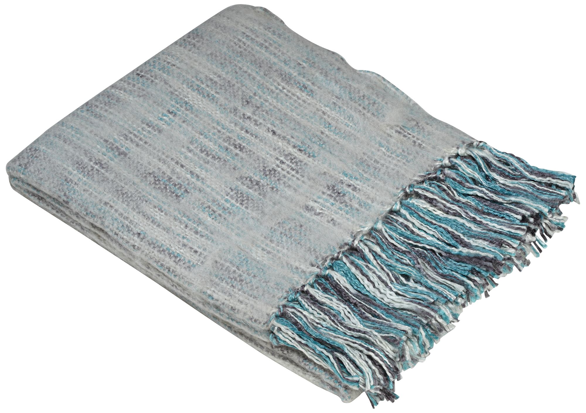 Zephyr Collection Silver Decorative Throw