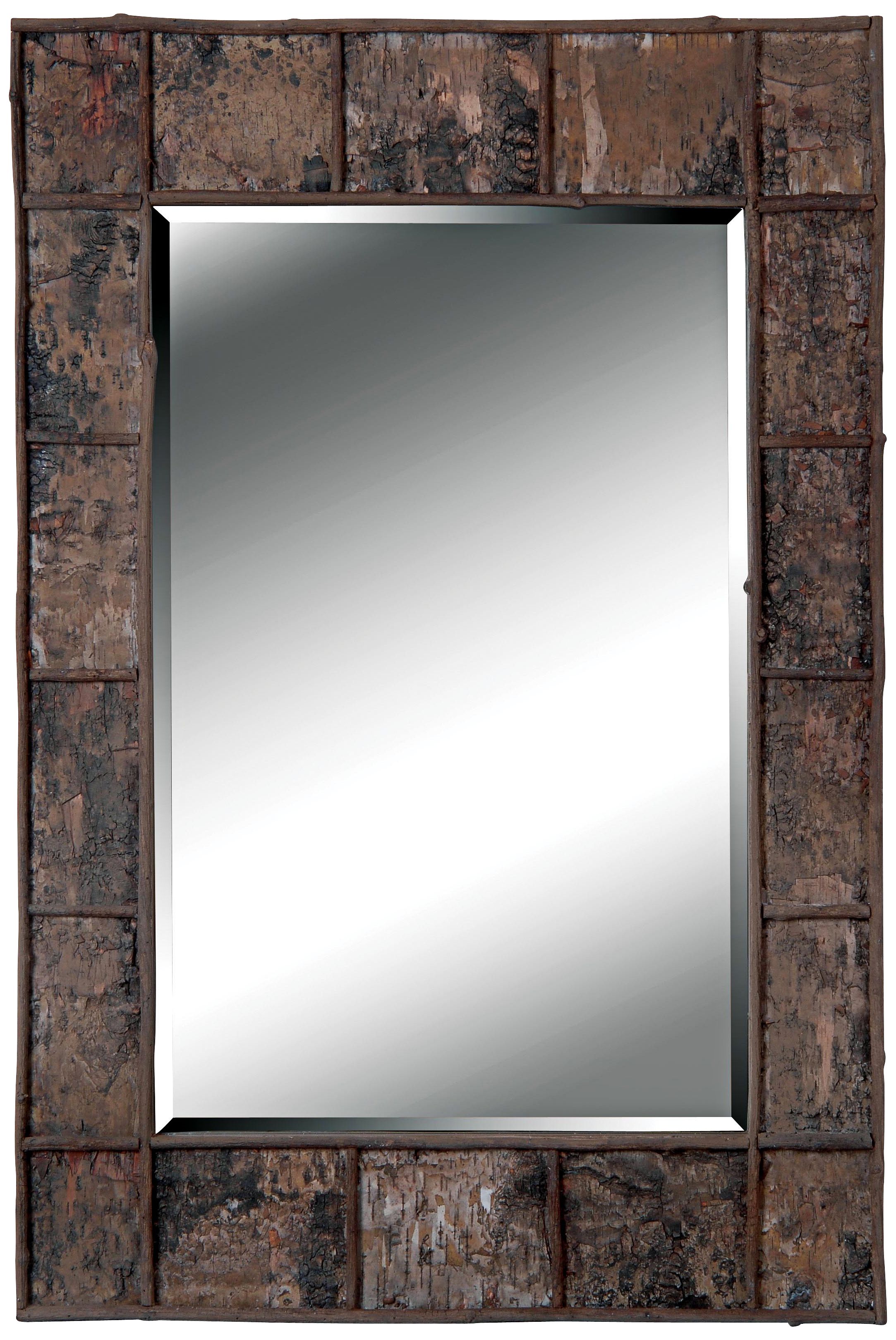Kenroy Home Eurela Birch Bark 38" High Wall Mirror
