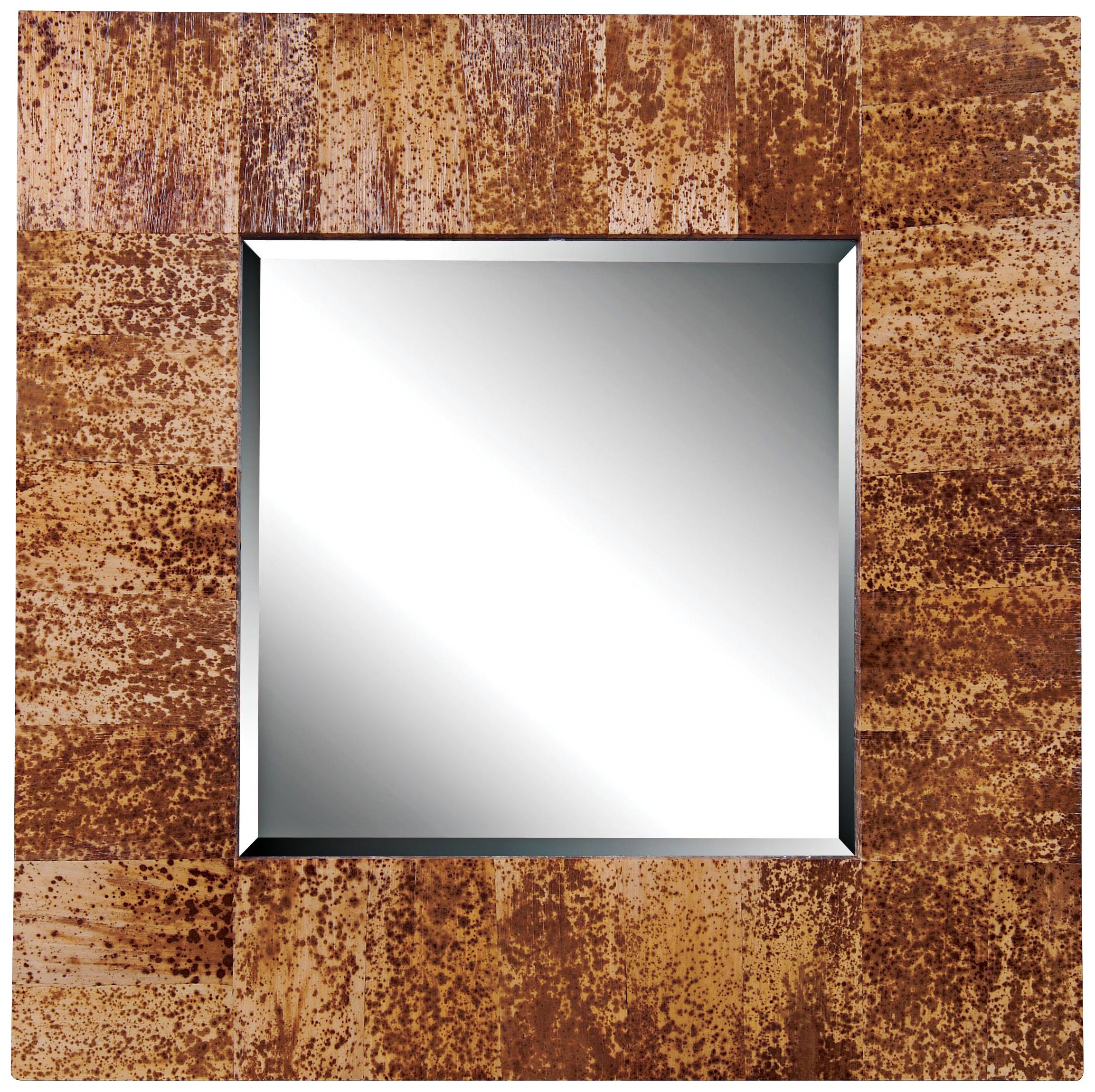 Kenroy Home Caribe Banana Leaf 34" Square Wall Mirror
