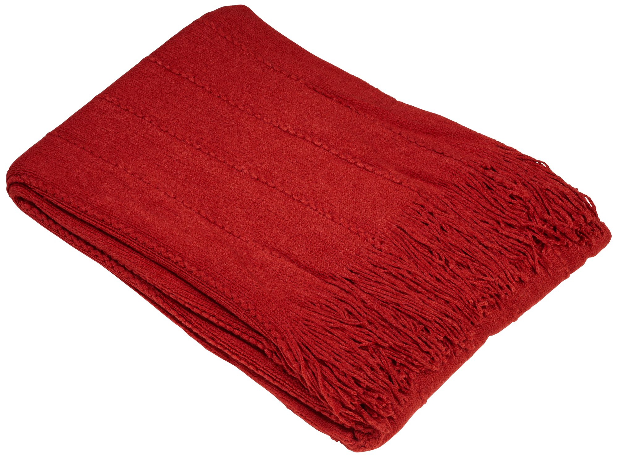 Rio Collection Dark Cherry Decorative Throw