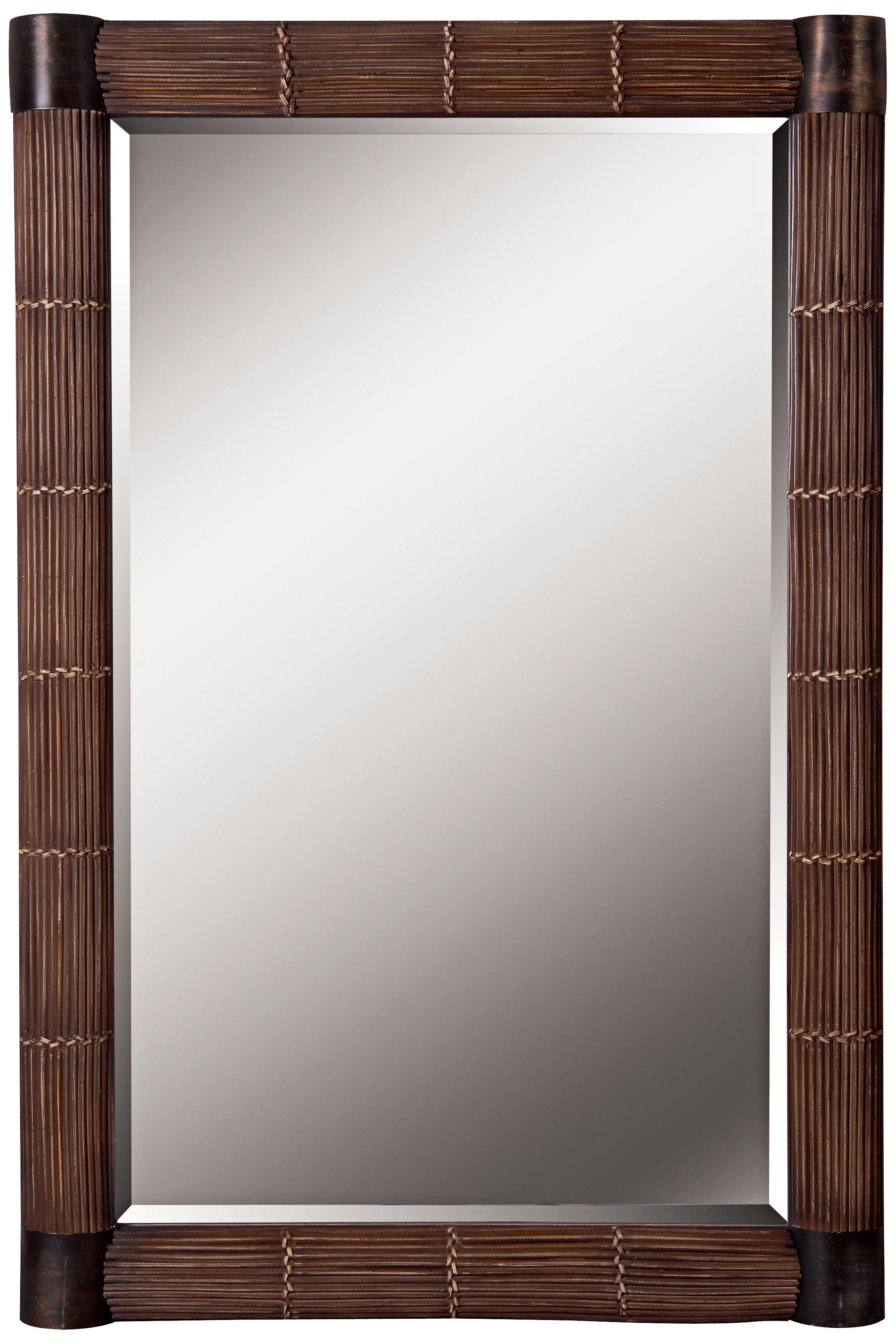 Kenroy Home Bundle Natural Reed 42" High Wall Mirror