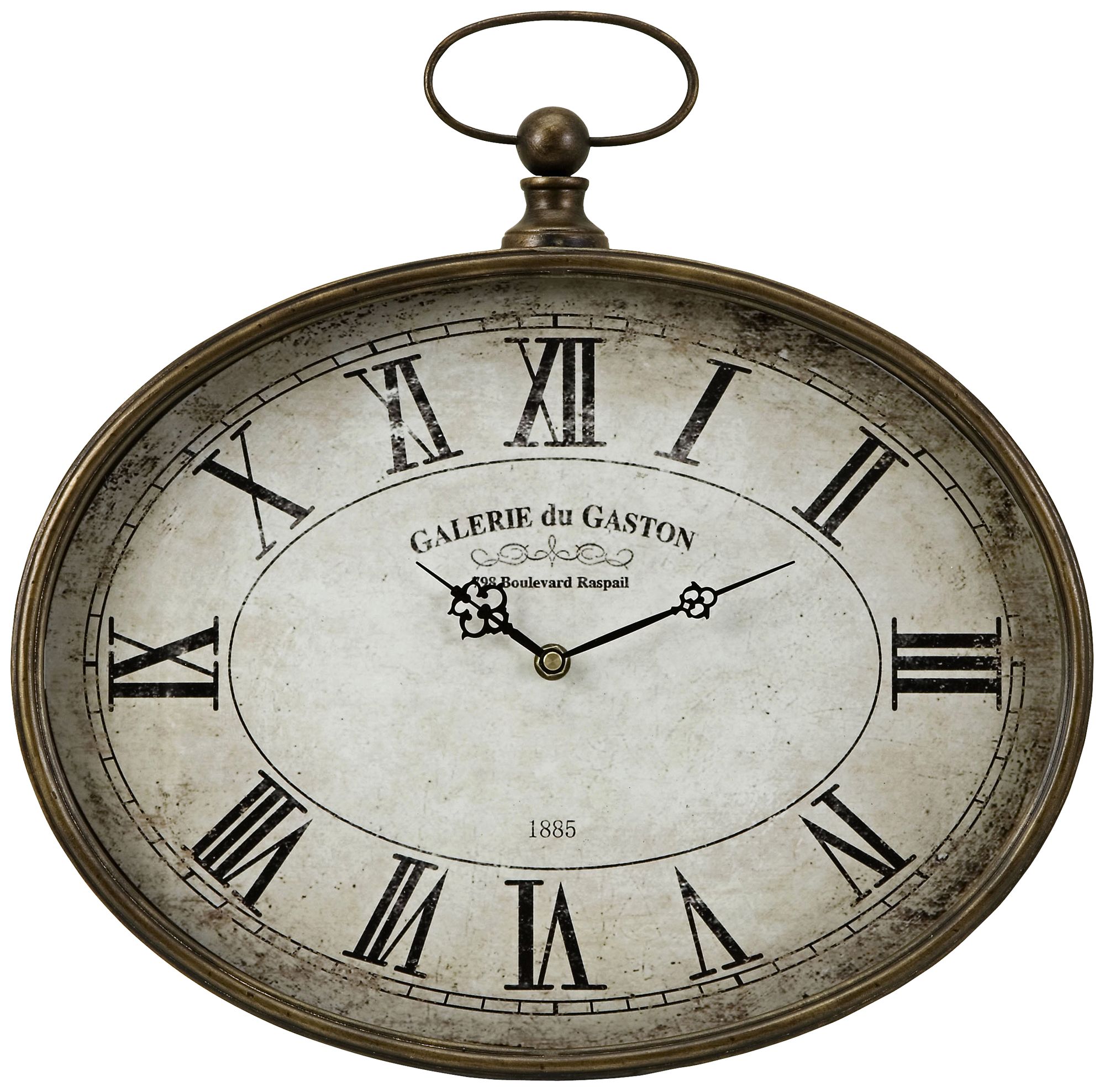 Jefferson Pocket Watch Style 16 1/4" Round Wall Clock