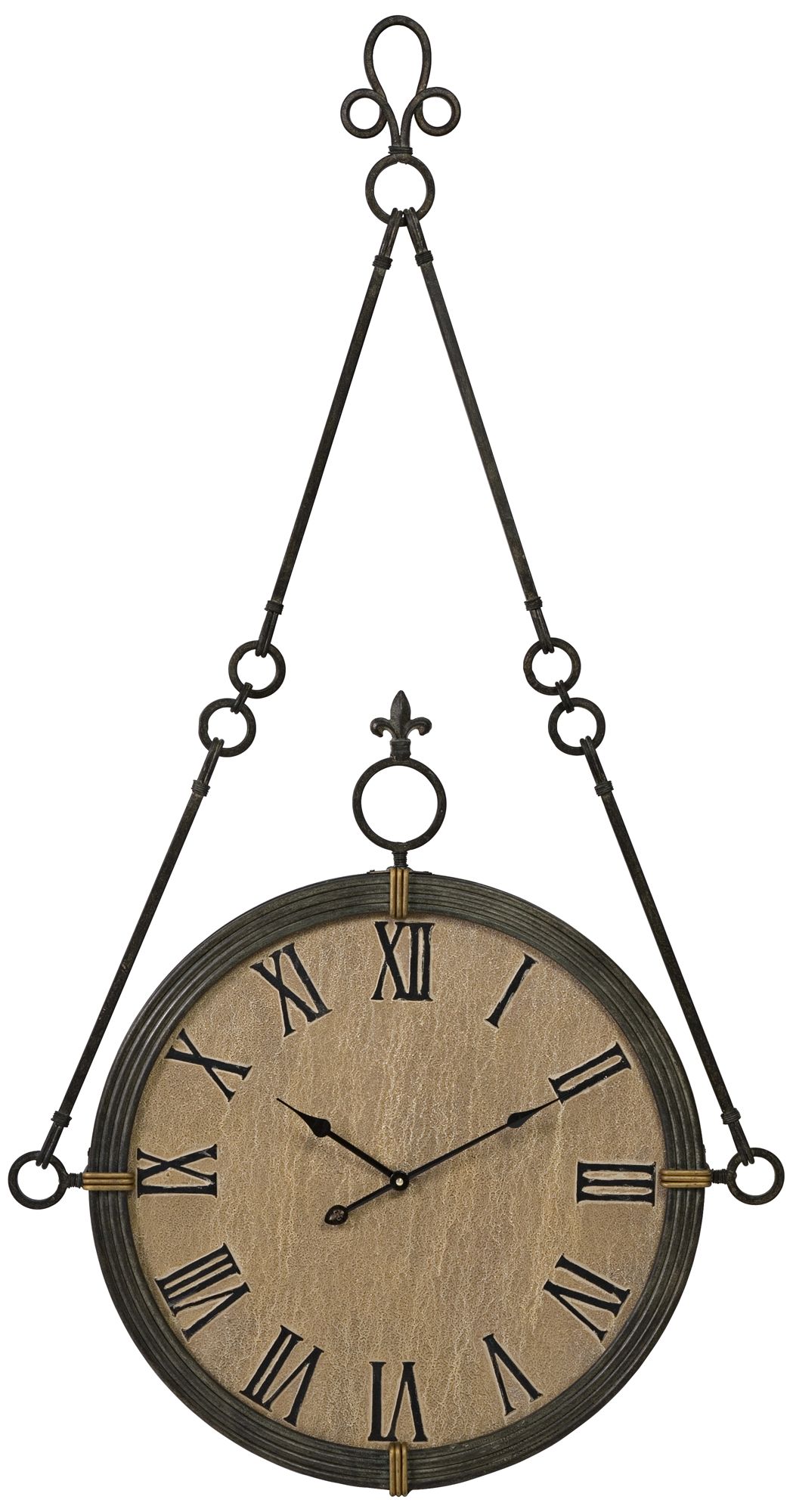 Alexander 47" High Iron Wall Clock
