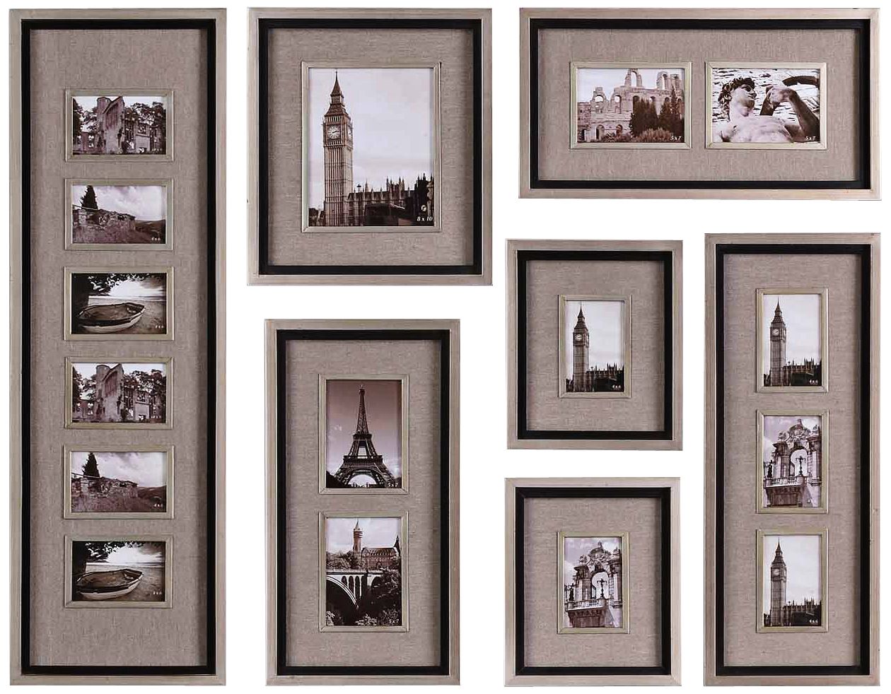 Set of 7 Uttermost Massena Photo Collage