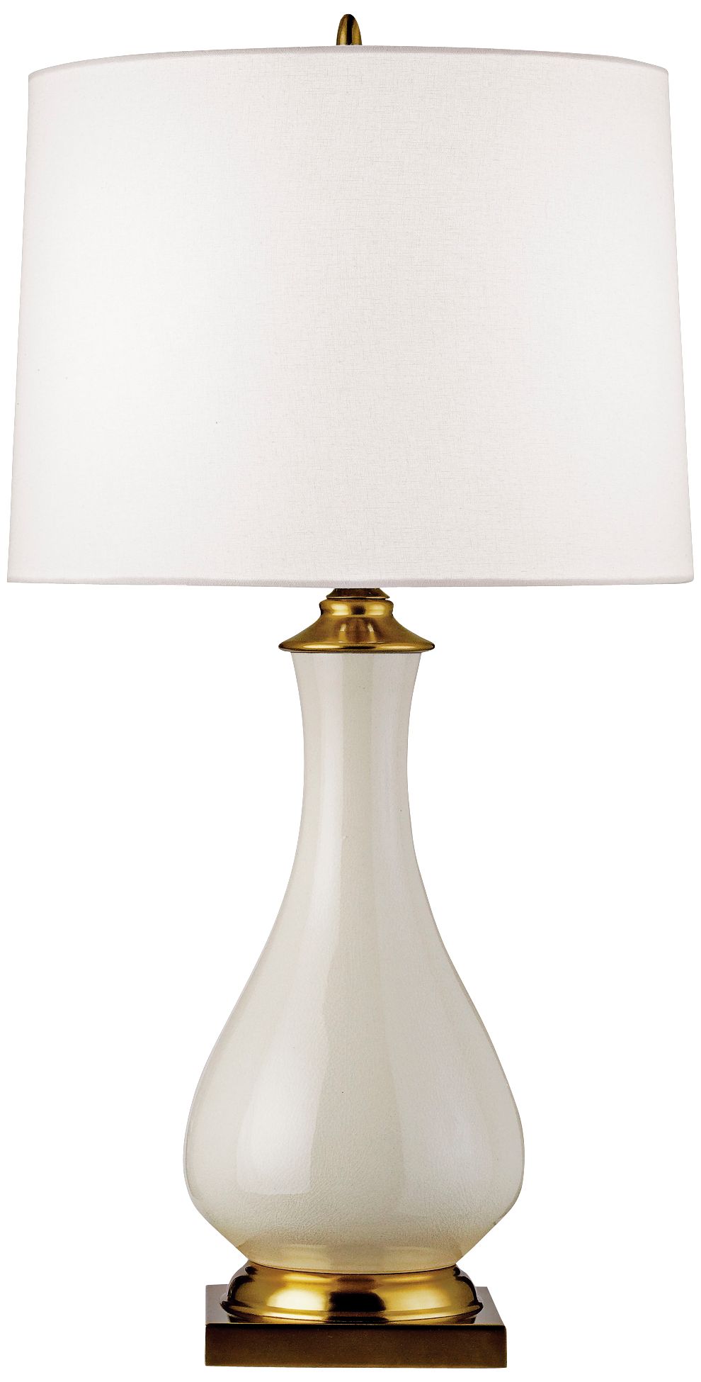 Currey And Company Lynton Cream Crackle Table Lamp