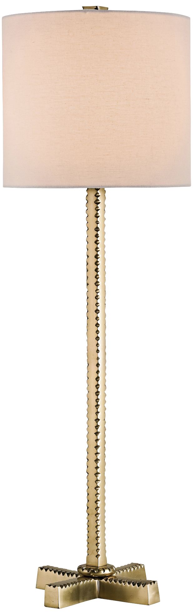 Currey And Company Chic Antique Brass Table Lamp