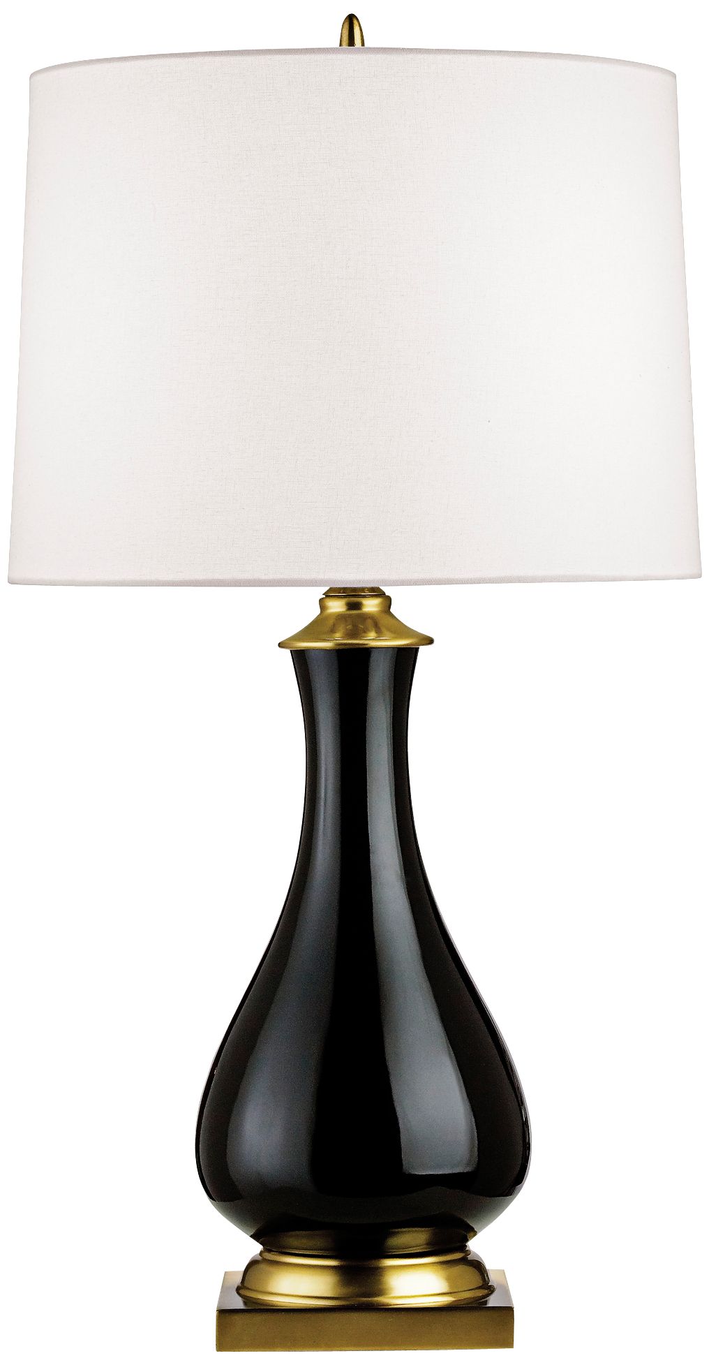 Currey And Company Lynton Black Glaze Table Lamp