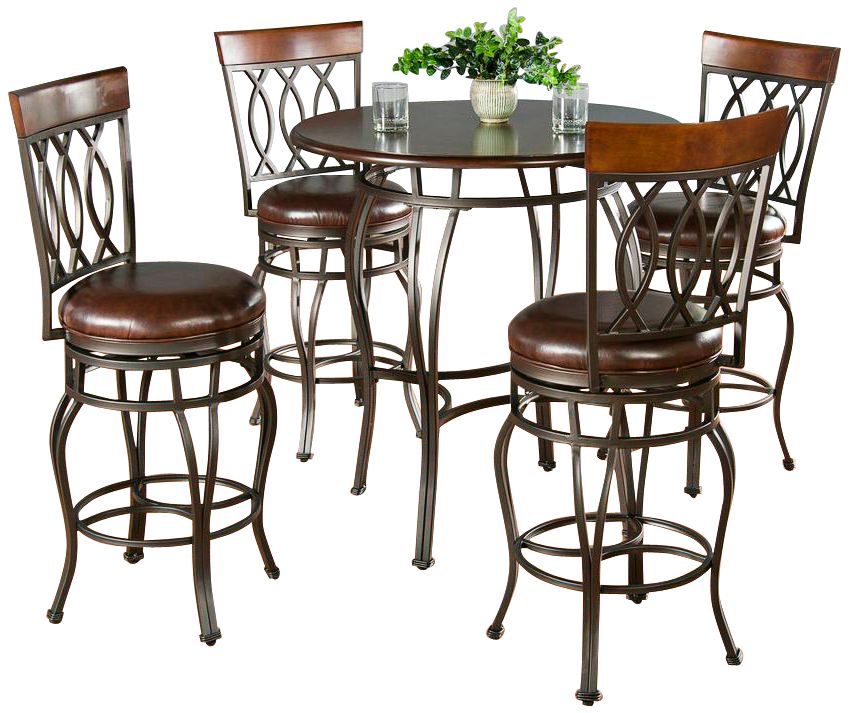 Delato Pub Table with 4 Bella Counter Stools