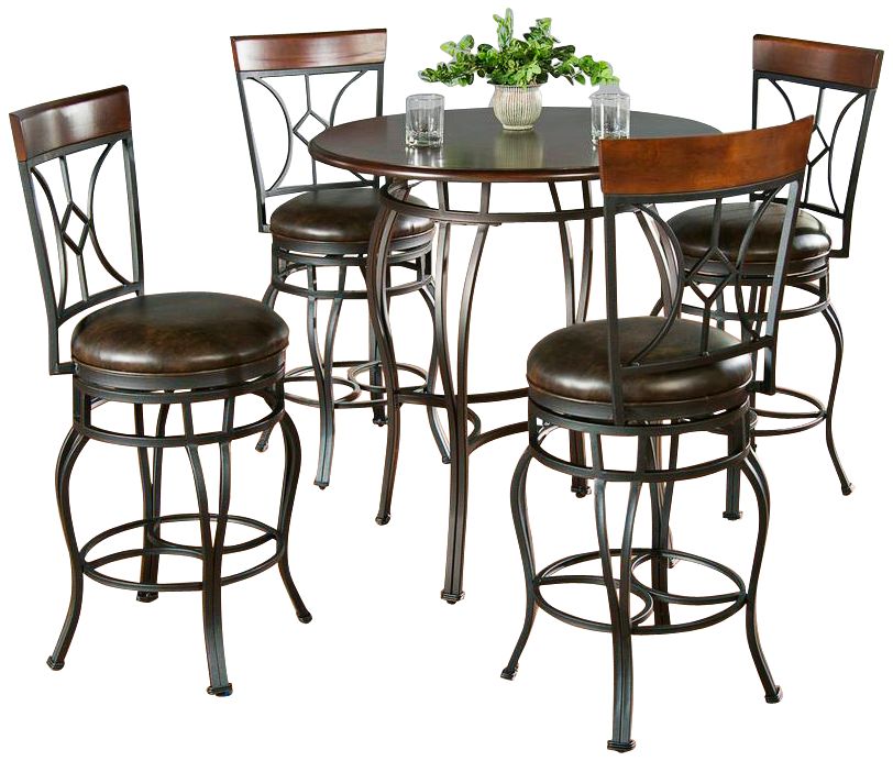 Delato Pub Table with 4 Starletta Counter Stools