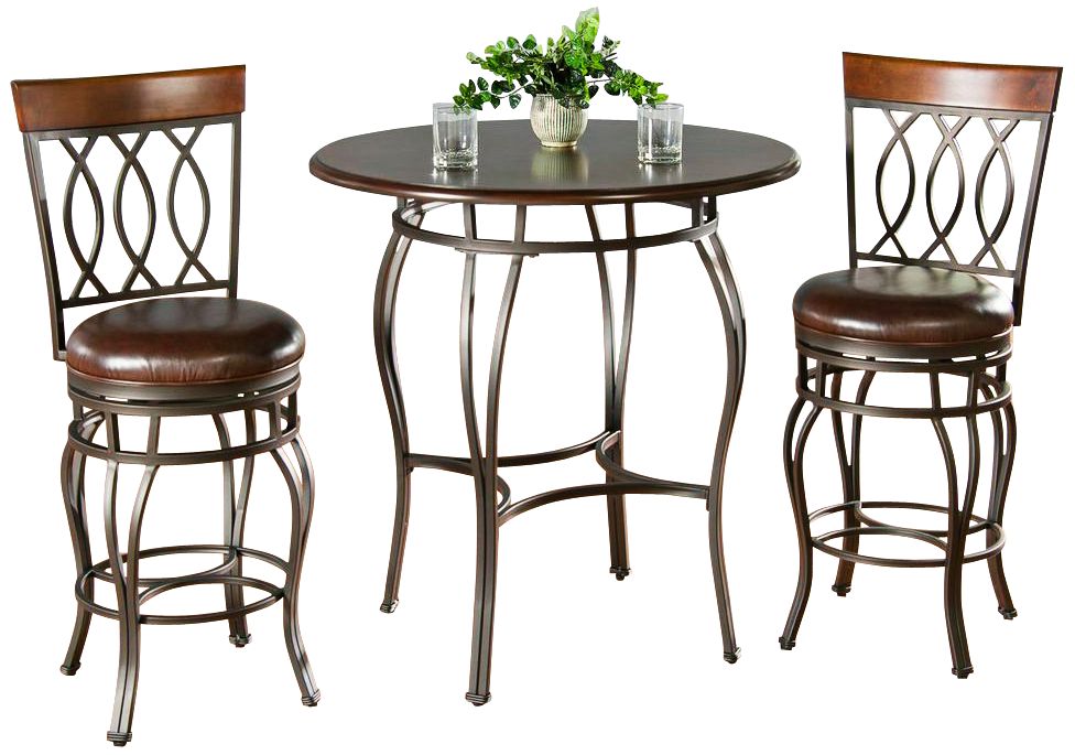 Delato Pub Table with 2 Bella Bar Stools
