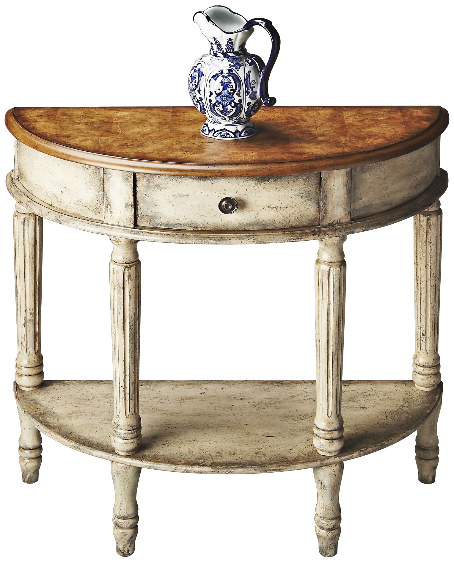 Artists Original Marshmallow Demilune Console Table