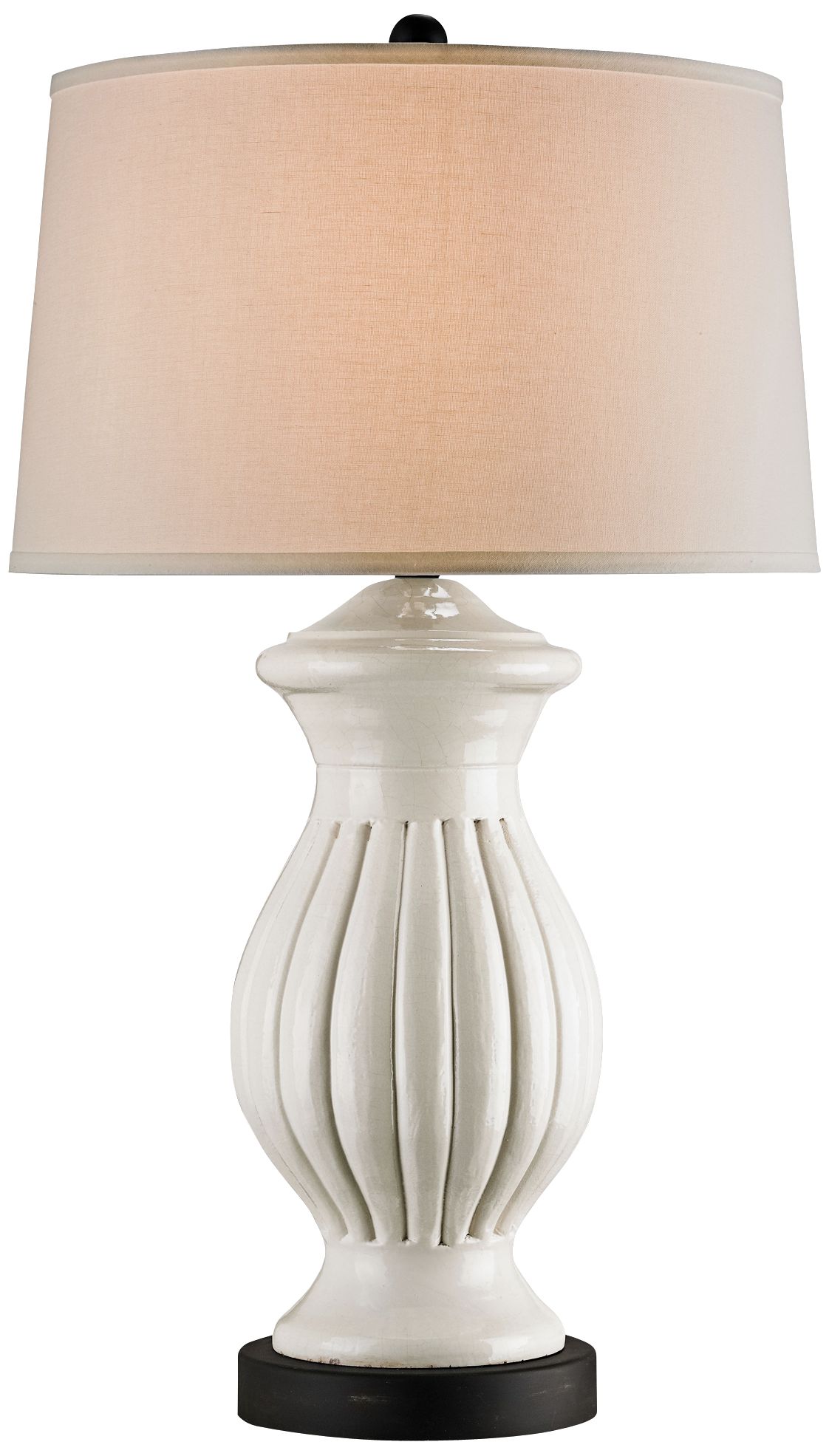 Currey And Company Finley Cream Crackle Table Lamp