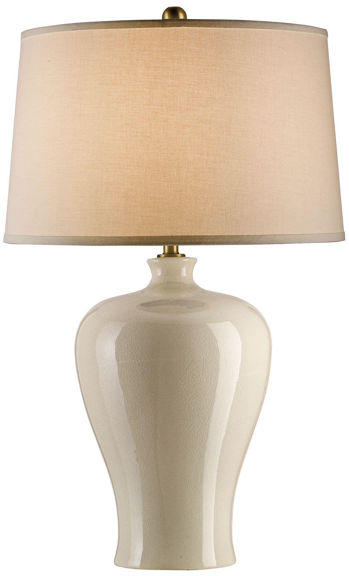 Currey And Company Blaise Cream Crackle Table Lamp