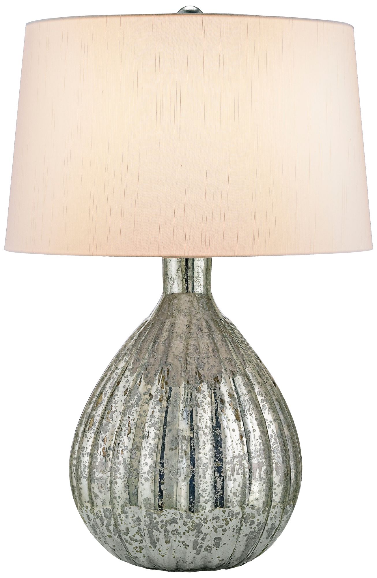 Currey And Company Oxendale Antique Silver Table Lamp