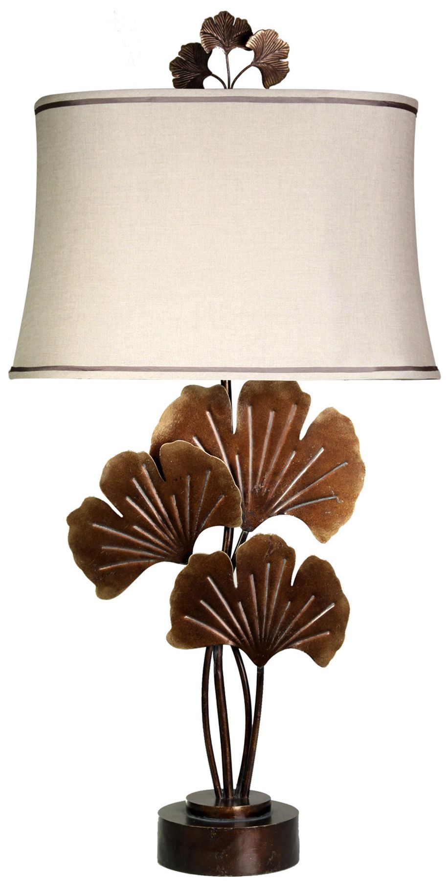 Barclay Brass Ginkgo Leaf Table Lamp