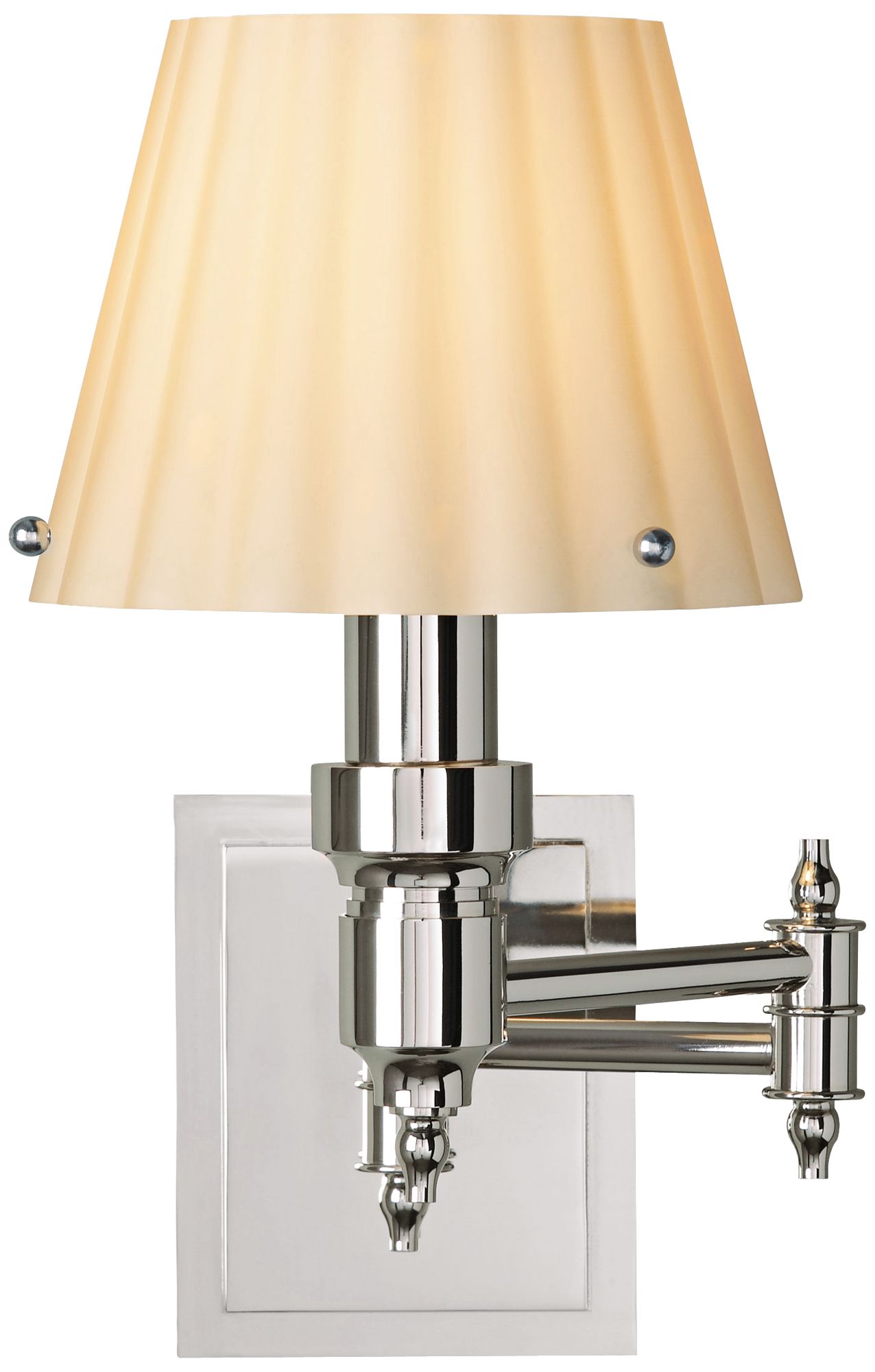 Tech Lighting Drake 12" High Latte Glass Nickel Wall Lamp