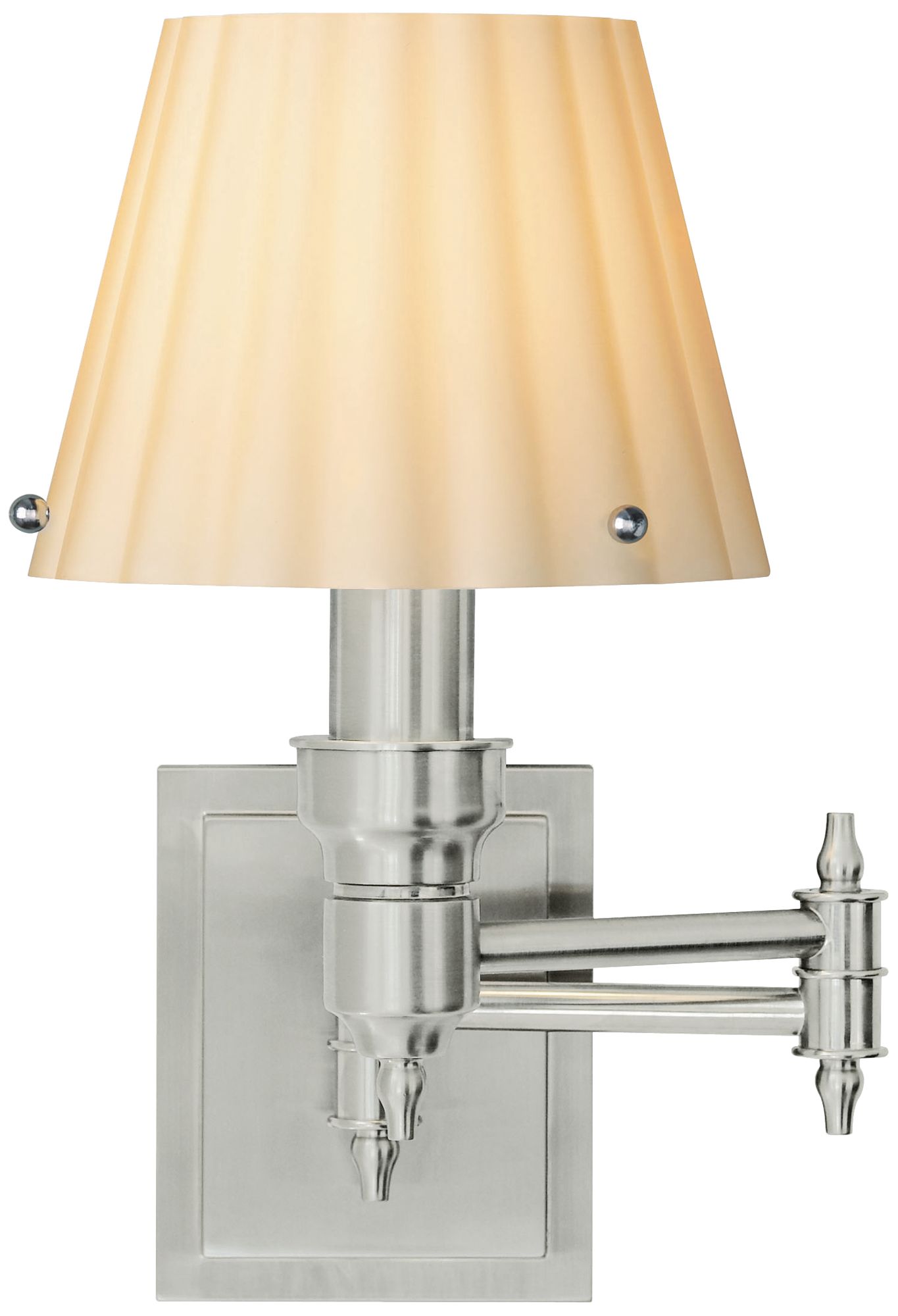 Tech Lighting Drake 12" High Latte Satin Nickel Wall Lamp