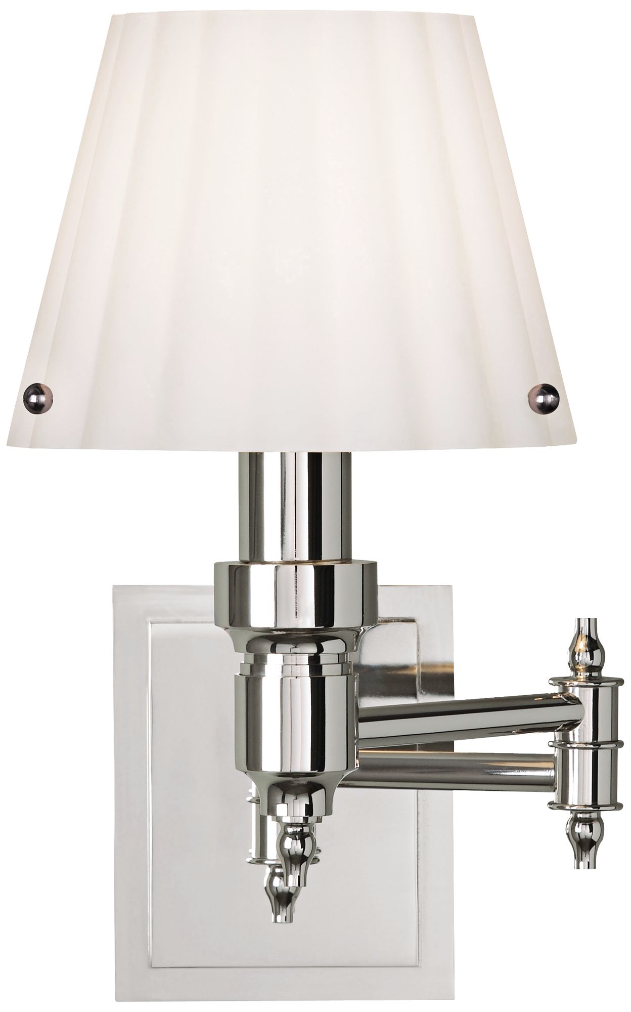 Tech Lighting Drake 12" High White Glass Nickel Wall Lamp