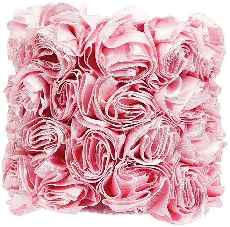 Pink Rosettes Drum Lamp Shade 5x5x4.75 (Clip-On)