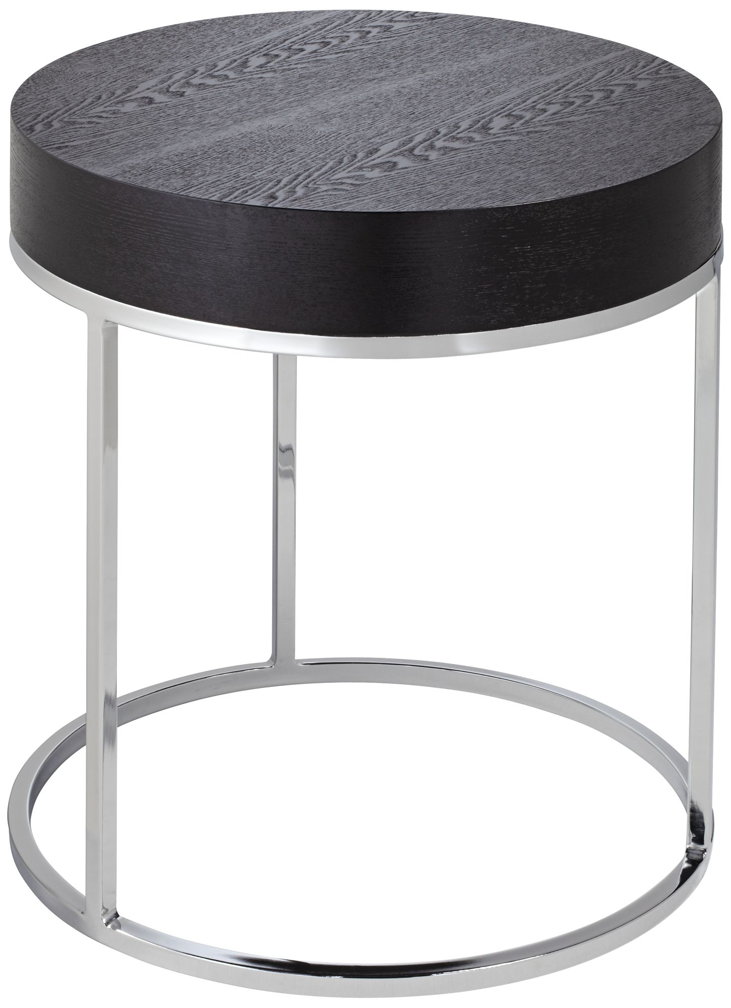 Mog Round Black Side Table