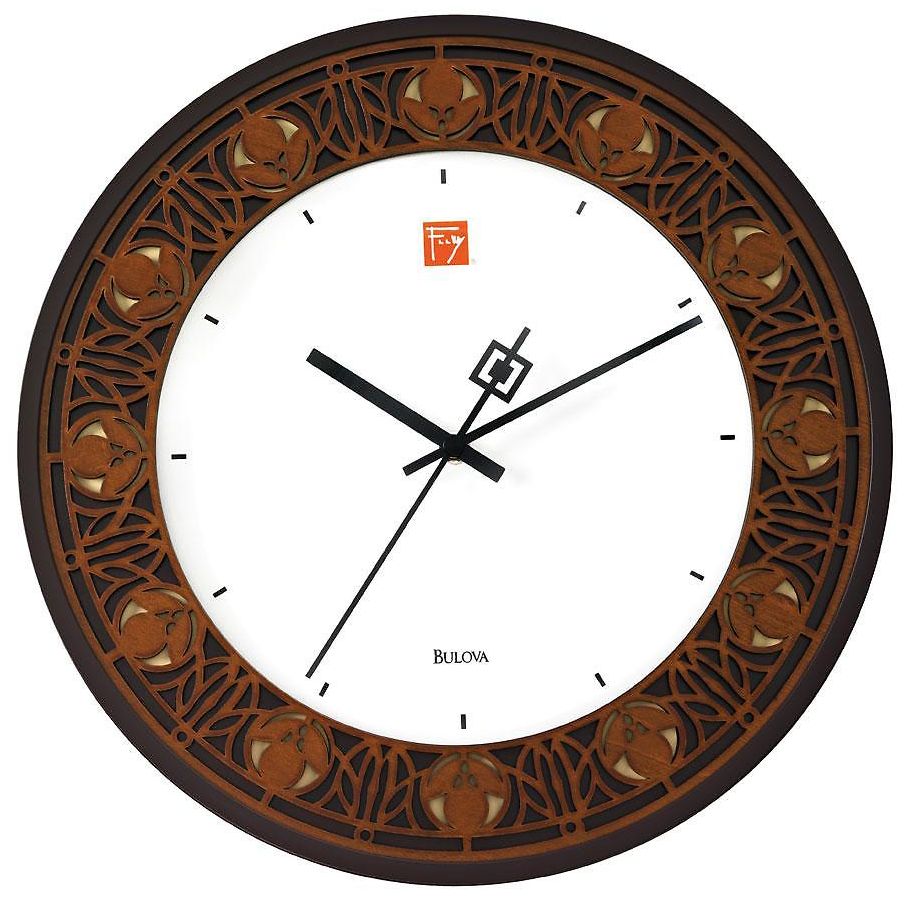 Bulova Nathan Moore 11 3/4" Round Wall Clock