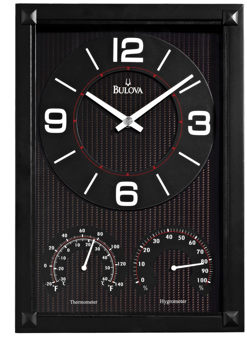 Bulova Concept 12 3/4" High Rectangular Wall Clock