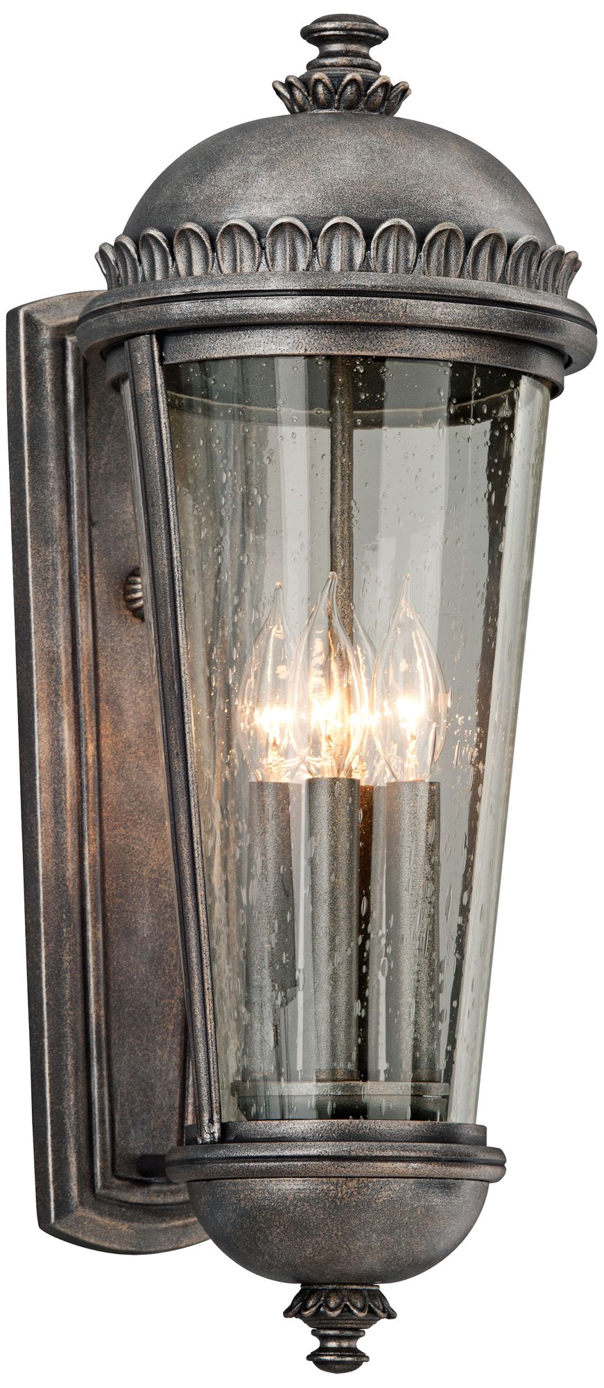 Ambassador Collection 22" High Pewter Outdoor Wall Light