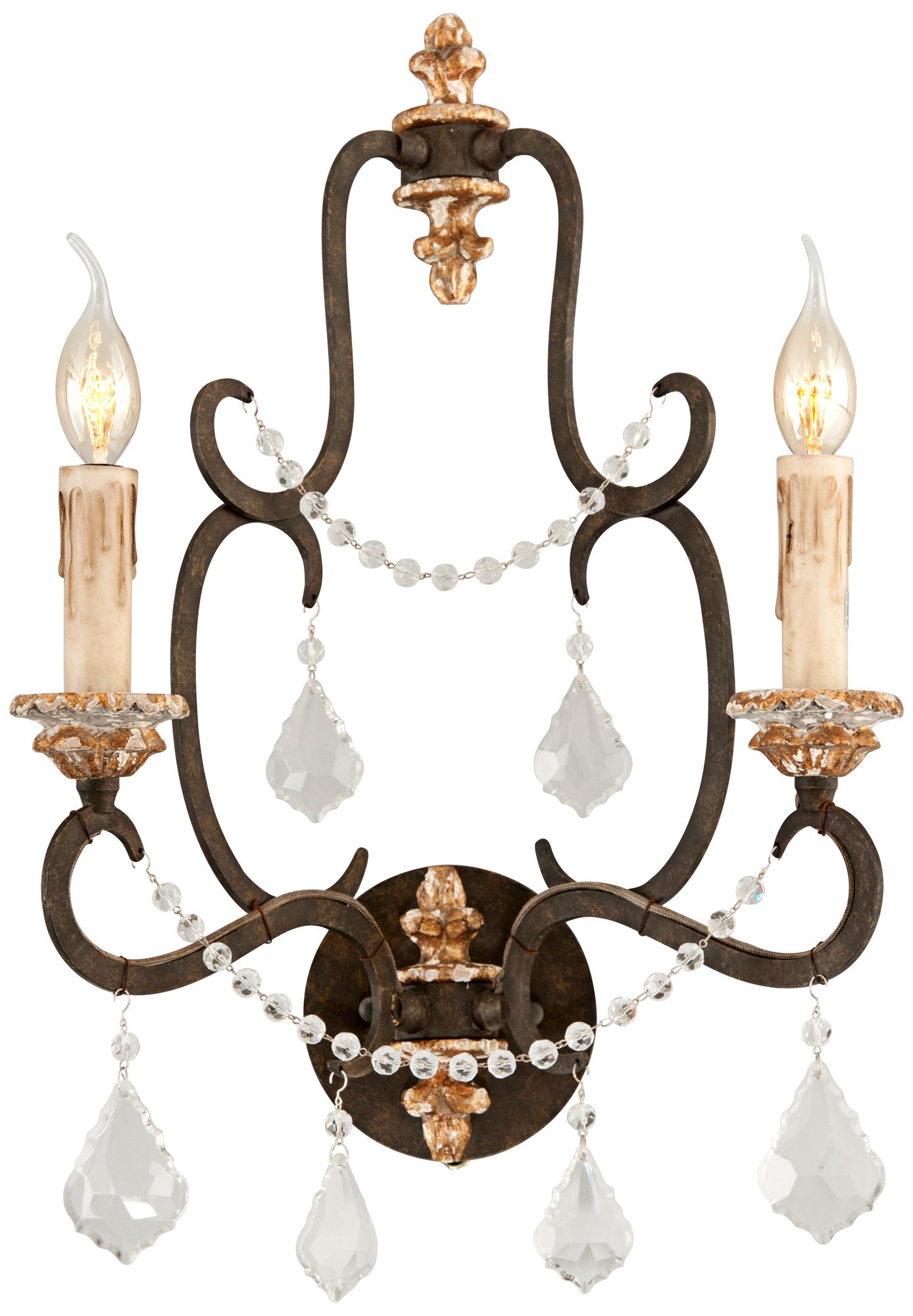 Bordeaux Collection 20 3/4" High Parisian Bronze Wall Sconce