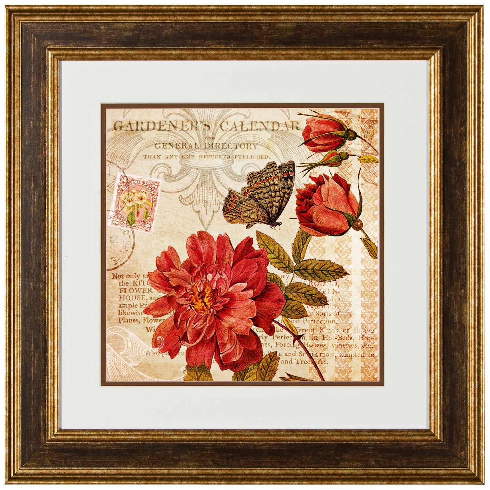Botanical Practice I 20 1/2" Square Framed Wall Art Print