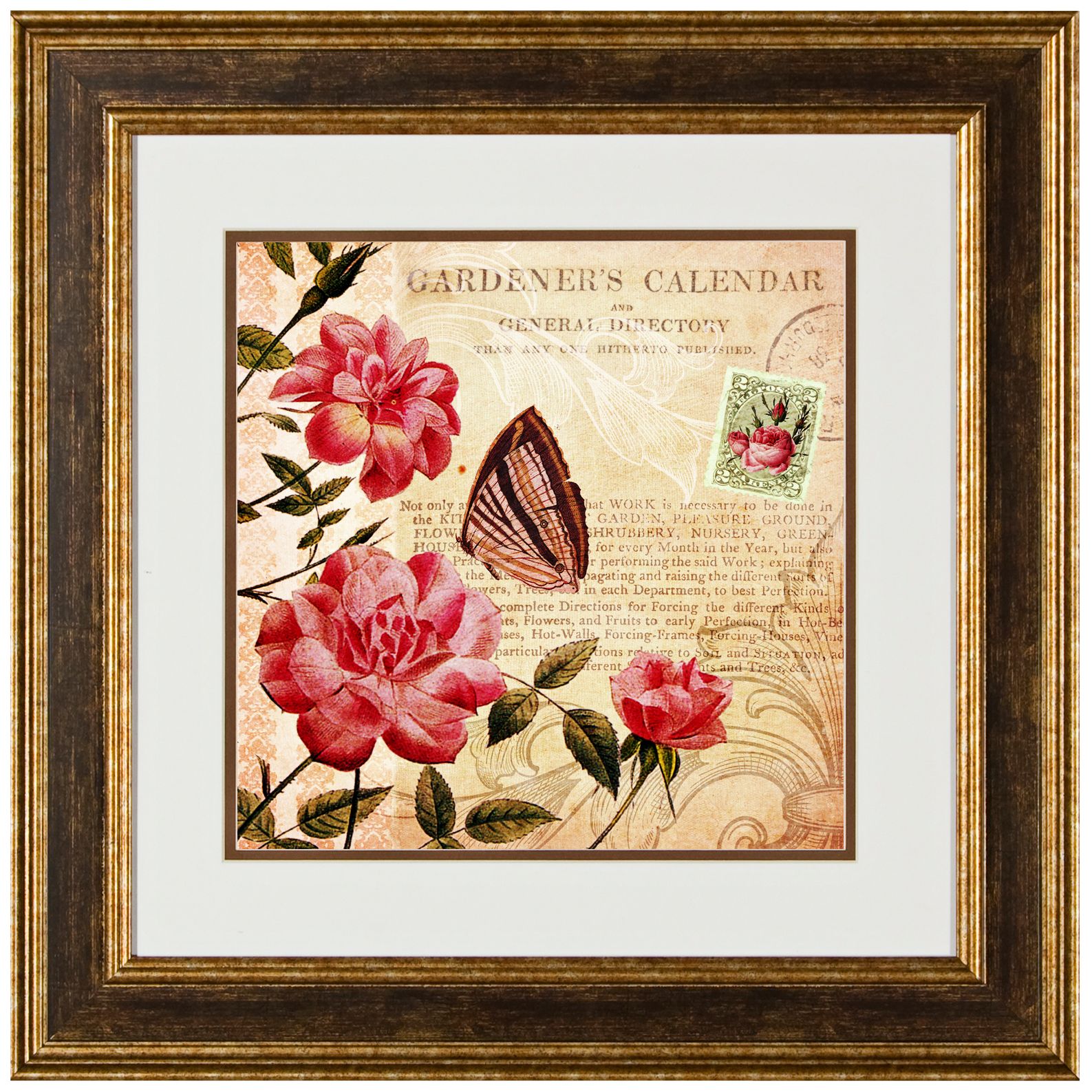 Botanical Practice II 20 1/2" Square Framed Wall Art