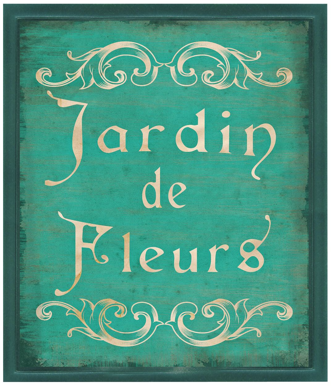 Jardin De Fleurs 14" High Framed Wall Art Print