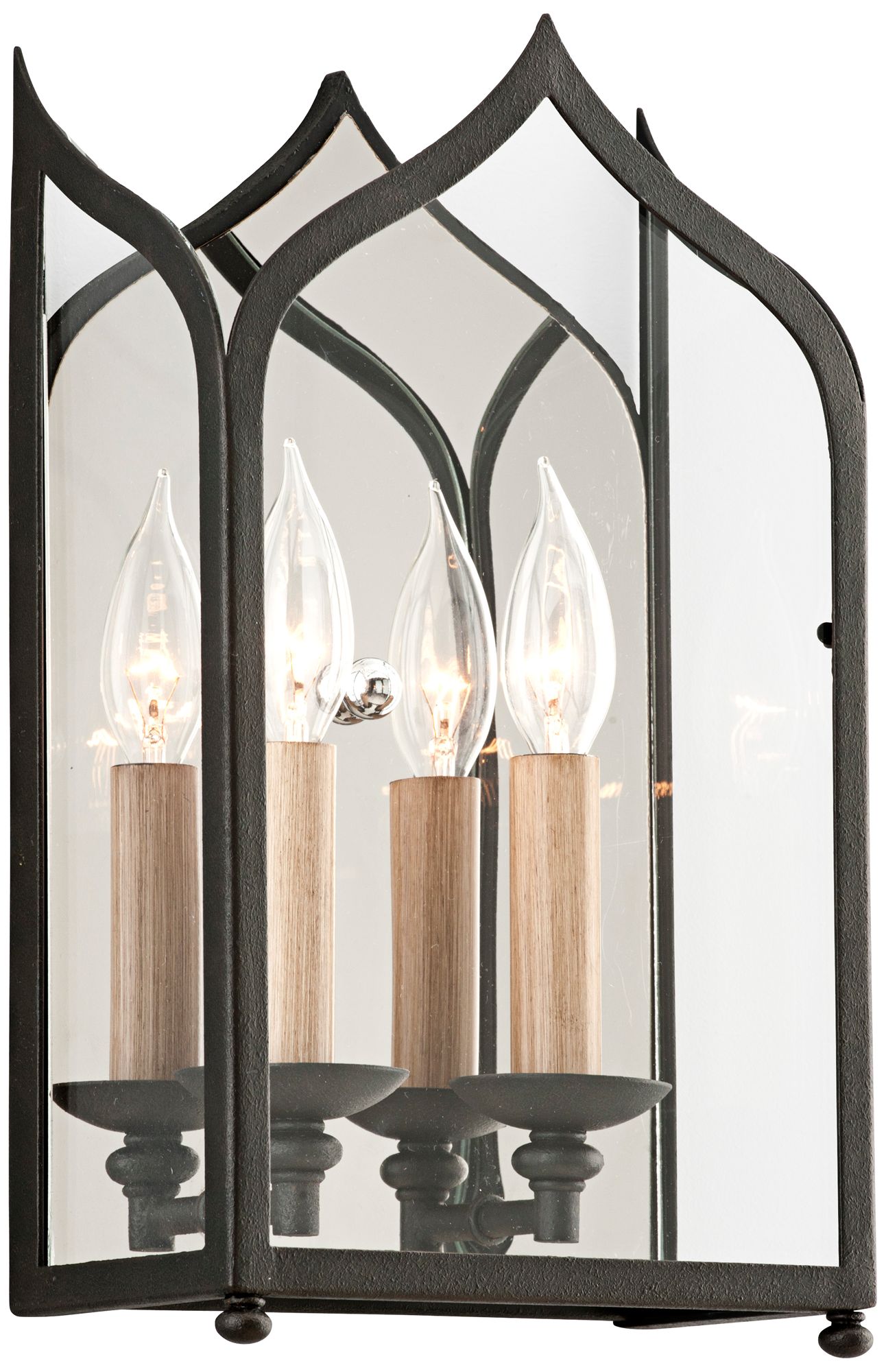 York Collection 14 1/4" High Two-Light Bronze Wall Sconce