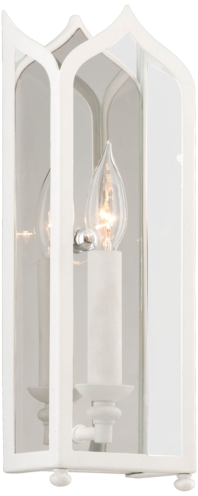 York Collection 14 1/4" High One-Light White Wall Sconce