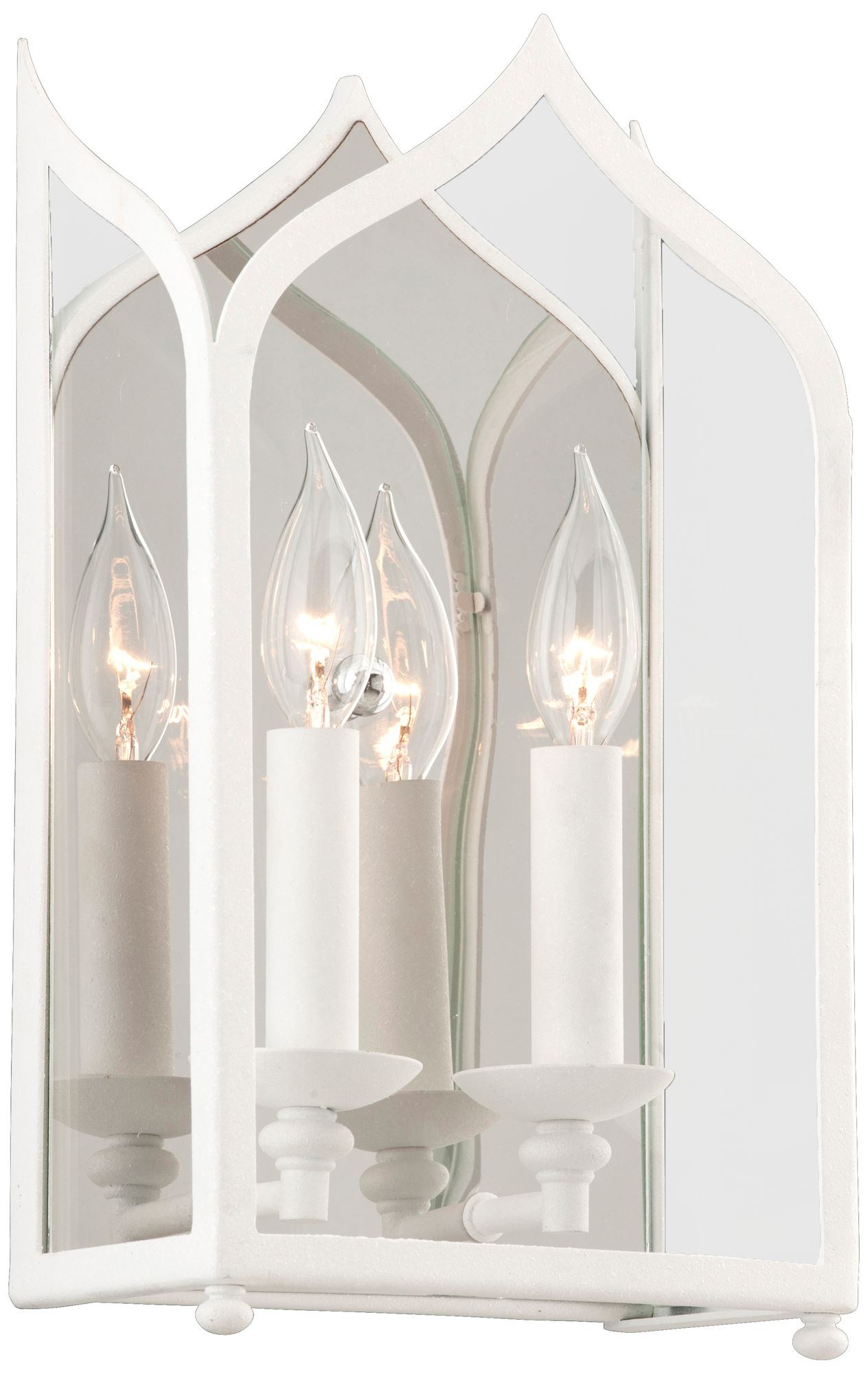 York Collection 14 1/4" High Two-Light White Wall Sconce