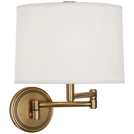 Robert Abbey Sofia Antique Brass Swing Arm Wall Lamp