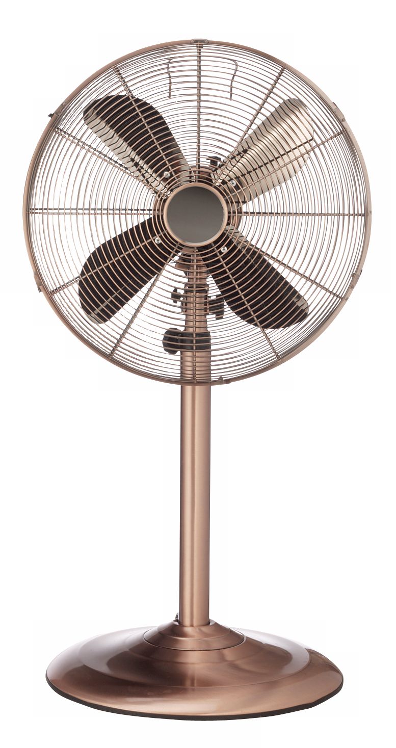 Deco Copper 48" High Floor Standing Fan