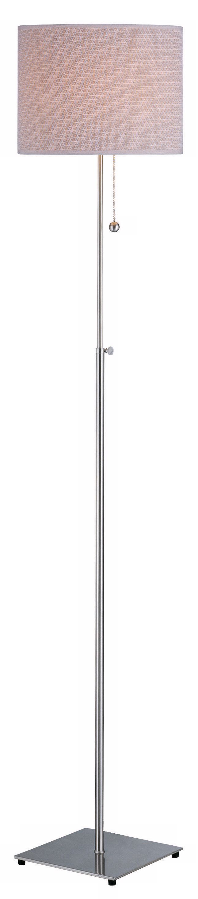 Lite Source Kina Polished Steel Adjustable Floor Lamp