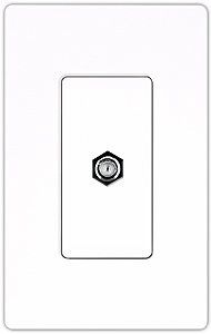 Lutron Diva Snow White SC Cable Jack