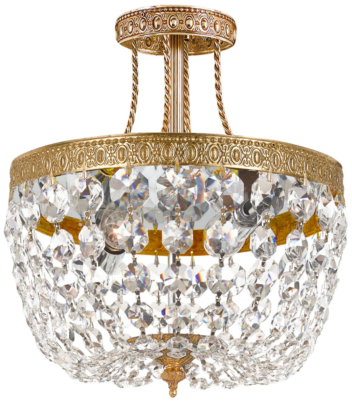 Majestic Collection Crystal 10" Wide Ceiling Light