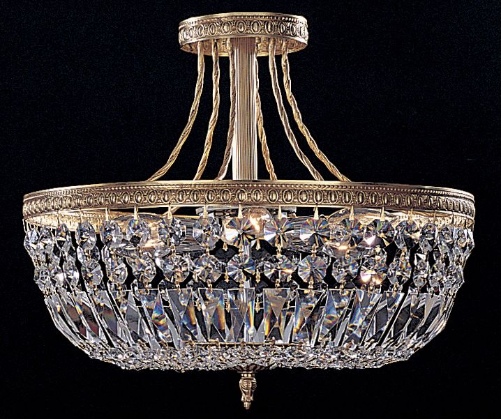 Majestic Collection Crystal 12" Wide Ceiling Light Fixture