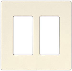 Lutron Diva Biscuit Double Gang Wallplate