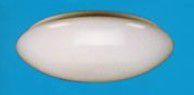 White Finish Fluorescent 14 1/2" Wide Mushroom Light