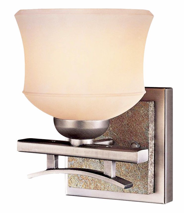 Dakota Collection French Cream Glass Wall Sconce